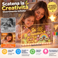 🎨 Tavoletta Luminosa da Disegno in Acrilico con LED per Bambini ✨ Lavagna Trasparente Riscrivibile e Cancellabile | Luce Notturna da Comodino USB con Pennarelli Colorati 🌙
