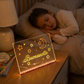 🎨 Tavoletta Luminosa da Disegno in Acrilico con LED per Bambini ✨ Lavagna Trasparente Riscrivibile e Cancellabile | Luce Notturna da Comodino USB con Pennarelli Colorati 🌙
