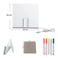 🎨 Tavoletta Luminosa da Disegno in Acrilico con LED per Bambini ✨ Lavagna Trasparente Riscrivibile e Cancellabile | Luce Notturna da Comodino USB con Pennarelli Colorati 🌙