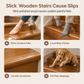 🪜 Tappetini Antiscivolo per Gradini Scale in Diatomee 4 Pezzi 🐾 | Motivo Ciottoli 3D Assorbente e Insonorizzante 🔇 | Base in Gomma Grip Senza Colla per Gradini in Legno ✨🏡