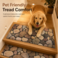 🪜 Tappetini Antiscivolo per Gradini Scale in Diatomee 4 Pezzi 🐾 | Motivo Ciottoli 3D Assorbente e Insonorizzante 🔇 | Base in Gomma Grip Senza Colla per Gradini in Legno ✨🏡