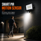 💡 Faro LED da Esterno 50W con Sensore di Movimento PIR 🛡️ | Lampada di Sicurezza Impermeabile IP66 in Alluminio | Fascio 120° ad Alta Luminosità per Giardino e Garage 🏡✨