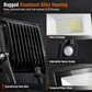 💡 Faro LED da Esterno 50W con Sensore di Movimento PIR 🛡️ | Lampada di Sicurezza Impermeabile IP66 in Alluminio | Fascio 120° ad Alta Luminosità per Giardino e Garage 🏡✨