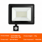 💡 Faro LED da Esterno 50W con Sensore di Movimento PIR 🛡️ | Lampada di Sicurezza Impermeabile IP66 in Alluminio | Fascio 120° ad Alta Luminosità per Giardino e Garage 🏡✨
