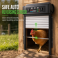 🐔 Porta Automatica per Pollaio Solare a Serranda ☀️ | Sensore Anti-Schiacciamento e Telecomando ✨ | 4 Modalità Timer/Luce Impermeabile IP67 Anti-Predatori (30x17 cm) 🛡️🦊