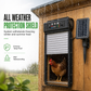 🐔 Porta Automatica per Pollaio Solare a Serranda ☀️ | Sensore Anti-Schiacciamento e Telecomando ✨ | 4 Modalità Timer/Luce Impermeabile IP67 Anti-Predatori (30x17 cm) 🛡️🦊