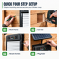 🐔 Porta Automatica per Pollaio Solare a Serranda ☀️ | Sensore Anti-Schiacciamento e Telecomando ✨ | 4 Modalità Timer/Luce Impermeabile IP67 Anti-Predatori (30x17 cm) 🛡️🦊