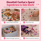 🎀 Valigetta Trolley Toeletta 3-in-1 da Principessa ✨ | Set Gioco Trucco con Specchio e 30+ Accessori 💄 | Postazione Salone di Bellezza Portatile con Ruote per Bambine 👑🧳