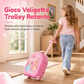 🎀 Valigetta Trolley Toeletta 3-in-1 da Principessa ✨ | Set Gioco Trucco con Specchio e 30+ Accessori 💄 | Postazione Salone di Bellezza Portatile con Ruote per Bambine 👑🧳