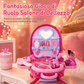 🎀 Valigetta Trolley Toeletta 3-in-1 da Principessa ✨ | Set Gioco Trucco con Specchio e 30+ Accessori 💄 | Postazione Salone di Bellezza Portatile con Ruote per Bambine 👑🧳