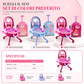 🎀 Valigetta Trolley Toeletta 3-in-1 da Principessa ✨ | Set Gioco Trucco con Specchio e 30+ Accessori 💄 | Postazione Salone di Bellezza Portatile con Ruote per Bambine 👑🧳