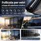 🚗 Pellicola Oscurante per Vetri Auto e Casa ☀️ | Adesione Statica Senza Colla ✨ | Blocco UV 99% Isolamento Termico e Privacy Diurna | Rotolo 50x300 cm con Kit Montaggio 🪟