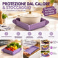 🍳 Sottopentola Magnetico in Silicone 2-in-1 🧲 | Tappetino Termoresistente e Vassoio Pieghevole per Pentole Calde 🍲 | Fissaggio Salvaspazio per Frigorifero (5 Colori) ✨🛡️
