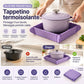 🍳 Sottopentola Magnetico in Silicone 2-in-1 🧲 | Tappetino Termoresistente e Vassoio Pieghevole per Pentole Calde 🍲 | Fissaggio Salvaspazio per Frigorifero (5 Colori) ✨🛡️