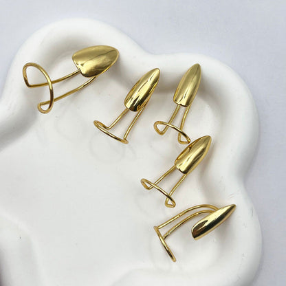 💅 Set 5 Anelli per Unghie in Metallo a Specchio ✨ | Armatura Polpastrelli Senza Colla Regolabile 💍 | Gioiello Avant-Garde per Feste, Shooting ed Eventi (Oro e Argento) 👑