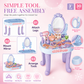 👸 Toeletta Trucchi per Bambine 2-in-1 con Specchio Antirottura 🪞 Tavolo da Trucco e Postazione con 30 Accessori | Set Giochi di Ruolo Sicuro Regalo per Piccole Principesse ✨
