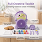 🎨 Set Tornio Elettrico per Ceramica Bambini con Pedale a Zampa 🏺 Laboratorio Argilla FAI DA TE con 12 Colori | Gioco Creativo Educativo USB per Modellare Regalo per Bambini ✨