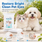 🐾 Salviette Detergenti Occhi per Cani e Gatti ✨ Rimuove Macchie da Lacrime e Cispe | Formula Naturale Senza Bruciore | Tessuto a Trama Perlata Confezione Tascabile 10 Pezzi 🐶🐱
