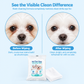 🐾 Salviette Detergenti Occhi per Cani e Gatti ✨ Rimuove Macchie da Lacrime e Cispe | Formula Naturale Senza Bruciore | Tessuto a Trama Perlata Confezione Tascabile 10 Pezzi 🐶🐱