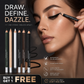 👁️✨Matita Eyeliner Sfumabile in Legno – Tratto Morbido | Colore Intenso e Duraturo | Facile da Sfumare | 6 Colori | 3 Pezzi | Ideale per Eyeliner Interno, Smokey Eye & Makeup Quotidiano 💄🎨