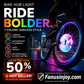 🚴✨ Luce Colorata per Mozzo Ruota Bici – 7 Colori, 18 Modalità, IP65 Impermeabile, Batteria 300mAh 8-12h, Installazione Rapida 🌟🔦