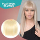 Estensioni dei capelli con frangia clip-in 3D senza cuciture
