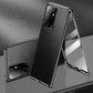 Custodia magnetica bifacciale in pelle + vetro per Samsung S23 Ultra