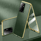 Custodia magnetica bifacciale in pelle + vetro per Samsung S23 Ultra