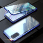 Custodia magnetica in vetro temperato per telefono a doppia faccia per Samsung
