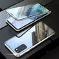 Custodia magnetica in vetro temperato per telefono a doppia faccia per Samsung