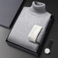 Maglione in cashmere a collo alto di alta qualità per uomo in inverno