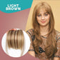 Estensioni dei capelli con frangia clip-in 3D senza cuciture
