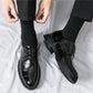 Scarpe da uomo in pelle casual da lavoro con stampa coccodrillo alla moda（spedizione gratuita）