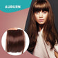 Estensioni dei capelli con frangia clip-in 3D senza cuciture