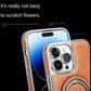 Custodia per iPhone in pelle di lusso con supporto invisibile